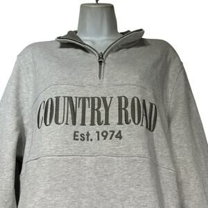 Country Road Verified Australian Heritage Quarter Zip Pullover Sweatshirt Size M